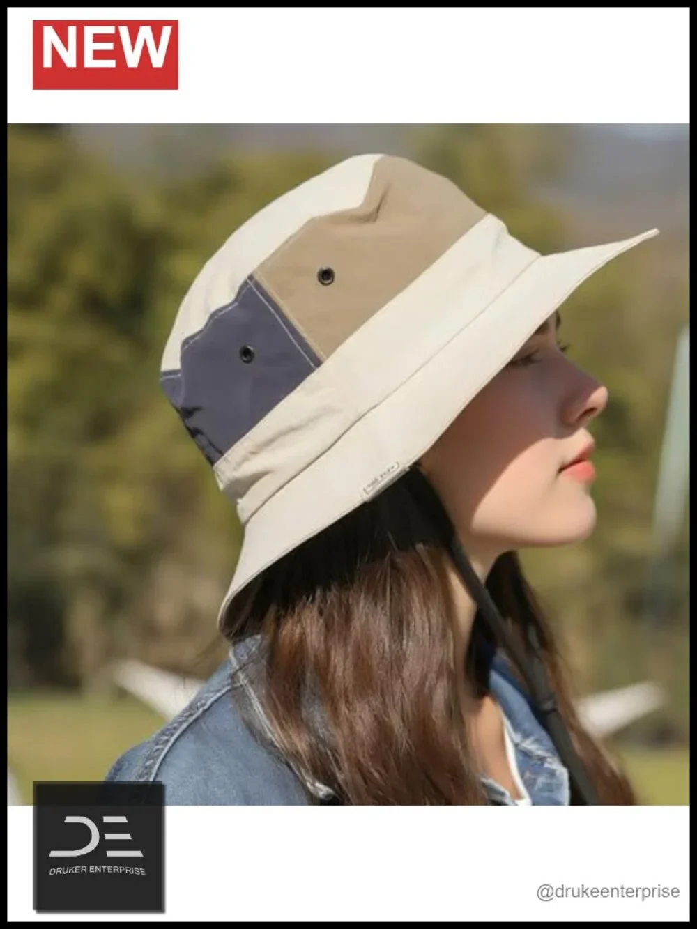 Waterproof Bucket Hat with Chin Strap UPF 50+ Sun Protection Quick Dry for
